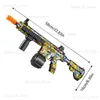 Electrical Gel Blasting Toy M416 Manual Electric 2 in 1 Gel Ball Blaster Splatter Gun With10000 Gun Water BeadsGun For Outdoor T230816