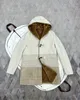 Herenjassen Herfst loro piana Witte bontjas met capuchon Casual jassen