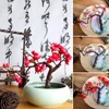 Flores decorativas 1pcs simulou Winterweet Flower Flower Artificial Silk Fabric Filmes Blossom para Decoração de Casamento Arranjo para Tabelas