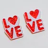 Orecchini per borchie Trend 2023 Love Heart San Valentines per donne Cette cuori rosa Strawberry Gift kawaii Glitter gioielli