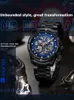 Wristwatches AILANG 2023 Men Luxury Tourbillon Hollow Mechanical Automatic Waterproof Watches Stainless Steel Luminous Watch