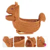 Bowls Rattan Squirrel Fruit Basket Holder Desktop Decoration Display Woven Home Decorative Storage