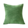 Pillow Corduroy Cover 45x45cm Square Decorative Covers Supplies A0KF