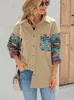 Women's Jackets Aztec Ethnic Style Printed Jacket Coat Women Autumn Winter Printed Long Sleeve Shirt Ladies Elegant Causal Loose Jacket 230815