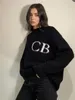 Cole Buxton 여성 스웨터 디자이너 여성 스웨터 패션 캐시미어 스웨터 긴 슬리브 레저 풀 오버 니트 점퍼 커플 S-XL