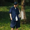 Camicie casual maschile uomini baggy chic mezze maniche per tutta la partita giapponese maschi di alta strada tops vintage estate harajuku semplice