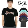 Men's T-Shirts Short sleeve Leopard Tiger Head Letter Casual Breathable comfortable Stretch Cotton Shortsleeves Slim Fit Style Top Male Round Neck Size XS-3XL GG133