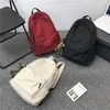 Schultaschen Frauen Rucksack Solid Color Bag College Schoolbag Travel Computer Freizeit große Kapazität Rucksack Pack