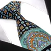 E10 mäns band Hanky ​​Multicolor Black Blue Turquoise Floral Slips Set 100% Silk Whole 279o