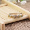 Anelli a grappolo Arrivo Gioielli classici 925 Silvergold Fill Pave 5A CZ Party Women Wedding Engagement Flower Band Ring for Lovers
