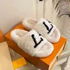 2024 fur fluffy slipper furry slides famous designer sandals womens men winter house home shoes foam rubber slides loafers coach sandels platform slipper sandles