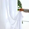 Rideau 300 cm de hauteur salon rideaux transparents filtrage de la lumière et protection de la vie privée rideaux en Tulle blanc