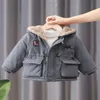 Jackor Autumn and Winter Warm Baby Boys Girl Coat 2023 Cotton Casual Jacket Plus Plush Thick Clothes Children S TOP 230815