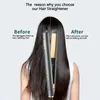 Professional Ceramic Hair Straightener and Curler - 2-in-1 Tool for All Hairstyles - Smooths and Straightens Hair with Ease