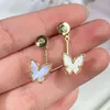 Dangle Earrings Uilz Korean Fashion Butterfly Drop For Women Girls Drip Oil Simple Animal Earring Party Jewelry Wholesale Birthday
