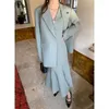 Zweiteiliger Kleid Unxx Frühling Herbst Koreanische Temperament Leicht Luxusstil Blazer Set Damen -Weste Fischschwanzrock drei