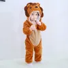 Pajamas Baby Boy Clothing Animal Cartoon Jumpsuits de invierno Onesies Niños Sleepwear Girl Pajamas 230815