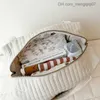 Blöja väskor koreansk babyvård blöja väska används för barnvagnar mamma axelpåsar broderade björnar sängkläder förvaringspåsar stora handväskor z230816