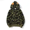 Hommes Designer Sweat à capuche Full Zip Up Shark Sweats à capuche pour femme Veste de camouflage noir Sweat à capuche bleu Sweat à capuche Homme Femme Pull manches Tech Fleece Cardigan 00 07