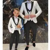 Men's Suits 2023 Shawl Collar Men/Boy Suit For Wedding: Custom Made Costume Slim Fit Formal Groom Tuxedos 3PCS