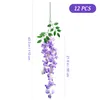 Fiori decorativi imikeya 12pcs wisteria artificiale appesa nozze decorazioni false decorazioni