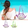 Storage Bags Large Mesh Beach Bag Dinosaur Travel Sand Toy Foldable Handbags Shopping