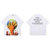 T-shirt Hip Hop Men Stampa grafica Tshirt oversize 2023 Fashion Sliose Cotton Casual Tops