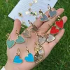 Kolczyki Dangle 5Pairs Abalone Shell Heart Gold Kolor Stone K inkuria Dainty Gems Prezent dla niej