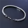 Link bransoletki idestiny 11.11 Cubic Zirkonia Tennis Bransoleter Banles for Women Fashion Lady Biżuteria