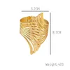 Bangle Punk Exaggerated Metal Angel Wing Wrapped Bracelet Luxury Fashion Golden Feather Cuff Wristband For Women Men Statement Jewelry