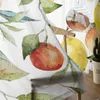 Vorhang, Grapefruit-Aquarellmalerei, moderner Druck, transparente Tüllvorhänge für Wohnzimmer, Schlafzimmer, Tüll-Küchenvorhänge