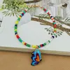 Bedelarmbanden bohemia zomer kleurrijke rijst bead vlinder armband voor vrouwen boho oceaan op blote voeten strand been anklet vrouwelijk sieraden cadeau