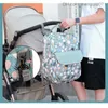 Wickelbeutel 2023 Mama Bag Multifunktionales Drucken Zifferblatt Bag Rucksack Mode große Kapazität Baby Reisetasche Reisetasche Z230816