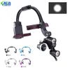 Magnifying Glasses 2.5X 3.5X Dental LED Head Light Lamp For Magnification Binocular Loupes 5W Light Dentisit Headlight Lab Equipment 230815