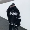 Giacca per lana di agnello invernale da uomo in giù per uomini Hybas Hybskr Harajuku Modello di oversize casual maschio addensato parco caldo hip hop sciolte 230815