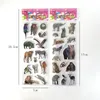 Kids Toy Stickers 12 Sheets Wild Animals Style 3D Cartoon Classic Toys Scrapbook Learning Cognitive Sticker for Gift 230816