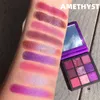 Skönhetpalett 9 färger Eyeshadow Palette Eyeshadow Topaz Amethyst Ruby Emerald Sapphire