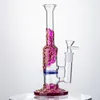 Partihandel HOOSHS HEADY GLASS BONGS BEECOMB PERC OLJE RIG DAB RIGS RÄTT TUBLE VATTEN PIPES 14 mm Kvinnlig gemensam 9 tum Bong Ice Pinch med skålens duschhuvud perc