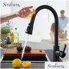 Torneiras de cozinha senlesen chumbo-aço inoxidável PL Out Sensor Torneira Sensor Touch Control Control Mixer Tap1 Drop Drop Home Garden Sho Dhpzn