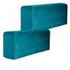 Chair Covers 2Pcs Sofa Armrest Cover Stretch Elastic Protector Slipcovers Supplies ( Blue )
