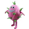 Dragon Fruit Mascot Costume Top Cartoon Anime Postacie Karnawał Unisex Dorośli Rozmiar Świąteczny przyjęcie urodzinowe sukienka na świeżym powietrzu