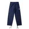 Cahar tt Модные рабочие брюки в стиле милитари унисекс свободного покроя, прямые повседневные брюки с несколькими карманами, высокое качество