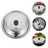 Mugs Pan Lids Frying Pans Kitchen Supplies Stainless Steel Wok Reusable Useful Cover