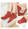 Women Socks For Five Finger Female Sock Solid Color 5 Toe Slippers Girls Gift Lady Funny Harajuku Cotton Mujer