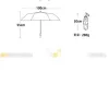 Lüks Otomatik Güneş Yağmur Şemsiyesi Katlanır Tasarımcı Şemsiye GC2091