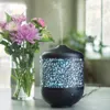 250 Black Cut Metal Ultrasonic Essential Oil Diffuser, Petal