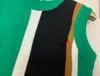designer baby tröja mode kontrast färg design stickad väststorlek 100-160 cm ärmlös rund nackstickning juli18