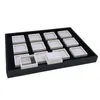 Gemstone Bead Display Box 12st 20st 35st Square Acrylic Gem Storage Case Tray Loose Diamond Burs Cover Organizer GSMHO