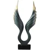 Dekorativa föremål Figurer SHS Golden Trophy Angel Wings Sculpture Home Decoration Accessories Living Room Childrens Decorations Eagle 230815