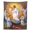 Arazzi russi ortodossi cattolici icona di pasqua cattolica risurrezione di Cristo Gesù Angeli Sacro Arazzo tradizionale di Ho Me Lili Home Decor 230816